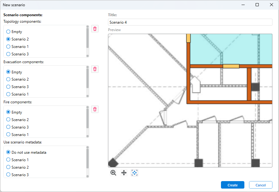 New Scenario window