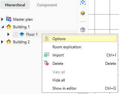 Displaying floor properties