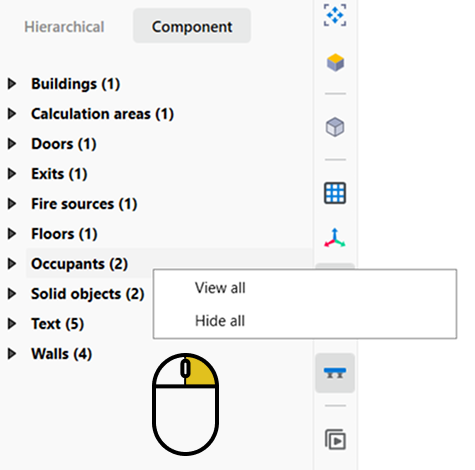 Object menu