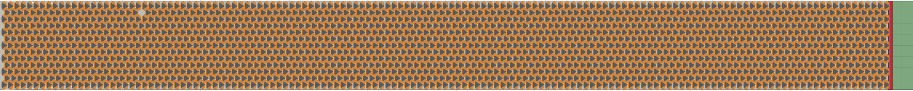 (o) Flow density 0,9 m²⁄m²
