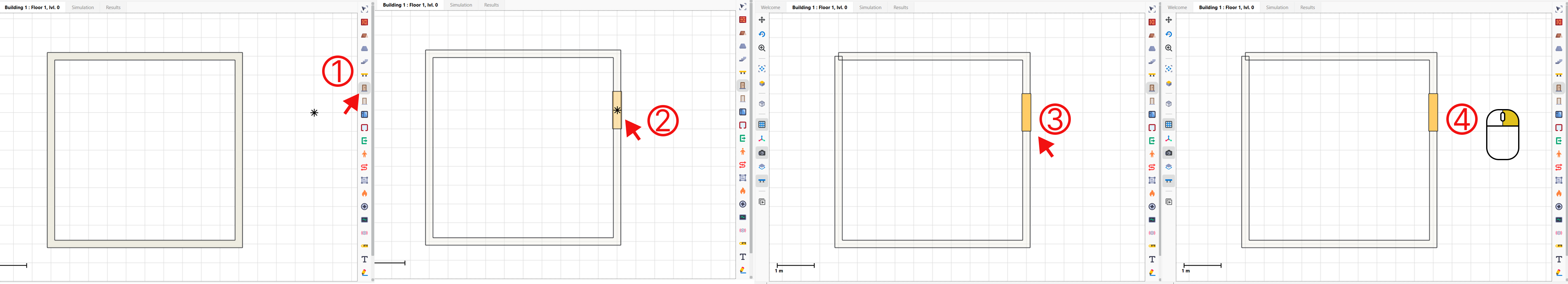 Drawing a door