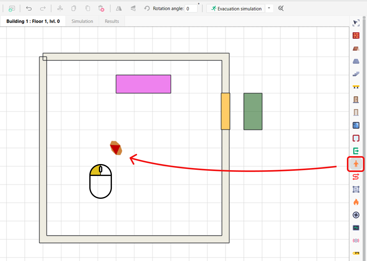 Placing an occupant