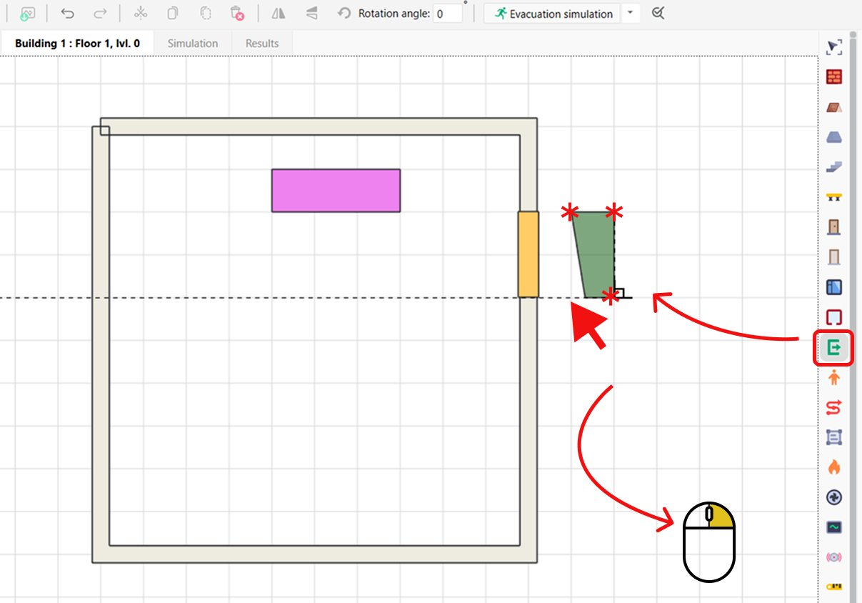 Drawing an Exit